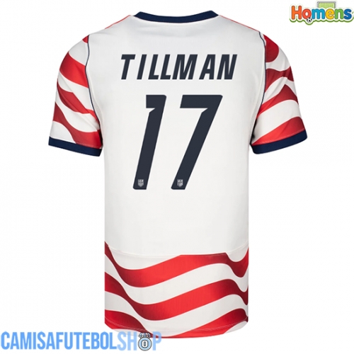 Camisa de time de futebol Estados Unidos Malik Tillman #17 Replicas 1º Equipamento Mundo 2026 Manga Curta